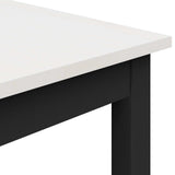 Dining Table White 80 x 80 x 75 cm Solid Pine Wood 892784