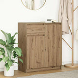 Sideboard with Drawer Artisan Oak 71x35x84 cm Engineered Wood 861597