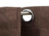 321202 Linen-Look Blackout Curtains with Grommets 2pcs Taupe 140x245cm