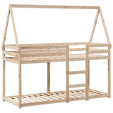 Bunk Bed without Mattress 90x190 cm Single Solid Wood Pine 3282087