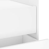 Bedside Cabinet White 45x50x50 cm Engineered Wood 848283