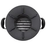 Camping Wood Stove Black 36x26x22.5 cm Metal 319439