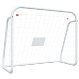 ZNTS Football Goal with Net White 125x96x60 cm Steel&Polyester 93732