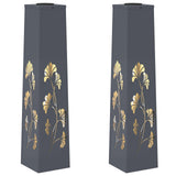 Solar LED Pathway Light 2 pcs Anthracite Cold Rolled Steel 879760