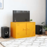 TV Cabinet Mustard Yellow 67x39x44 cm Steel 841637