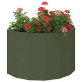Planter Olive Green 60 x 30 x 35 cm Steel 883699