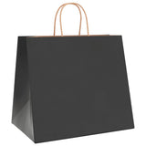 Paper Bags 250 pcs with Handles Black 32x22x28 cm 4101652