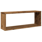 ZNTS Wall Cube Shelves 6 pcs Old Wood 60x15x23 cm Engineered Wood 856588