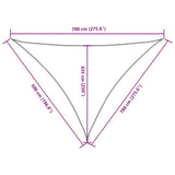 Sunshade Sail Oxford Fabric Triangular 5x7x7 m Red 135677