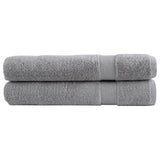 Premium Sauna Towels "SOLUND" 2 pcs Grey 80x200 cm 600 gsm 137314