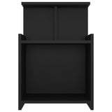 Bed Cabinets 2 pcs Black 40x35x60 cm Engineered Wood 806178