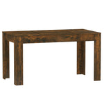 ZNTS Dining Table Smoked Oak 140x74.5x76 cm Engineered Wood 815198