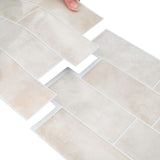 Decorative Stickers 50 pcs Beige Marble 29 x 21 cm 42046149