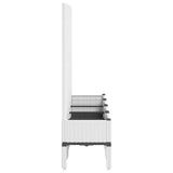 Garden Planter with Trellis White 160x40x142 cm PP 367934