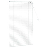 Venetian Blind White 90 x 130 cm 35 mm Solid Paulownia Wood 42015389