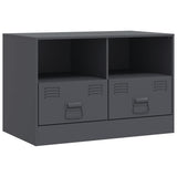 TV Cabinets 2 pcs Anthracite 67x39x44 cm Steel 841744