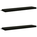 2-Piece Bench Cushions SOEST 2 pcs 100% Polyester Black 949981
