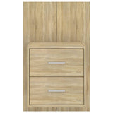 Wall-mounted Bedside Cabinets 2 pcs Sonoma Oak 810996