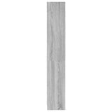 4-Tier Book Cabinet Grey Sonoma 60x24x142 cm Engineered Wood 815430