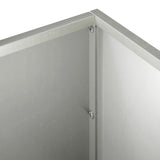 Garden Planter 2 pcs Silver 80 x 20 x 20 cm Stainless Steel 8005171