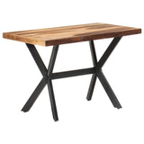 321545 Dining Table 120x60x75 cm Solid Wood with Honey Finish