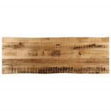 Table Top Live Edge 140x40x2.5 cm Solid Wood Rough Mango 370663
