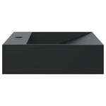 Wash Basin 50x38x11 cm Mineral Cast/Marble Cast Matt Black 155979