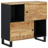 Sideboard with 2 Doors 80x33x75 cm Solid Wood Mango 352921