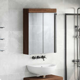 Bathroom Mirror Cabinet TULUM Brown Oak 60 x 16.5 x 78 cm 880368