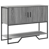 Console Table Grey Sonoma 100x35x74.5 cm Engineered Wood 848537