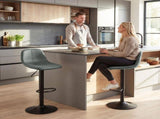 Bar Stools Set of 2, Modern Swivel Barstools with Footrest for Kitchen Island and Dining Room, Green T3398P555823