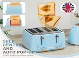 Kettle and Toaster Set, 1.7L 3000W Fast Boil Jug Kettle, 4 Slice Toaster with 7 Level Browning T3398P378856