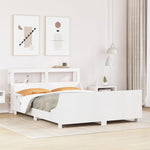 Bed Frame without Mattress White 160x200 cm Solid Wood Pine 3306454
