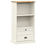 Bookcase VIGO White 60x35x114.5 cm Solid Wood Pine 353185