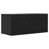Wall Cabinet Wall-Mounted Black oak 80 x 36.5 x 35 cm 8009819