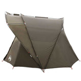 Fishing Tent 4-Person Brown Waterproof 4009396