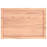 Table Top Light Brown 80x50x cm Treated Solid Wood Live Edge 363943