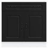 Kitchen Base Cabinet Kalmar Black Engineered Wood 853498