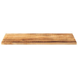 Table Top 120x70x3.8 cm Rectangular Solid Wood Rough Mango 371414