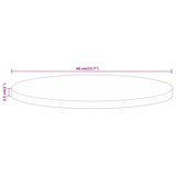 Table Top 40x2.5 cm Round Solid Wood Mango 370070