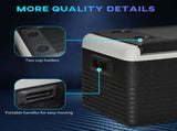 30L Portable Car Refrigerator - Grey and Black T3398P349481