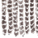 ZNTS Fly Curtain Taupe and White 90x200 cm Chenille 377404