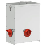Chicken Feeder 2 pcs Silver 32.5 x 20.5 x 43 cm 879992