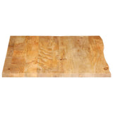 Table Top Live Edge 90x80x3.8 cm Solid Wood Mango 370507