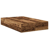 Storage Bed Frame Old Wood 120 x 200 cm Engineered Wood 3335371