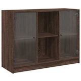 Sideboard Brown Oak 102x37x75.5 cm Engineered Wood 3295877