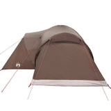 Family Tent Dome 6-Person Brown Waterproof 4009471