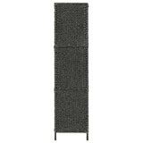 5-Panel Room Divider Black 193x160 cm Water Hyacinth 247352