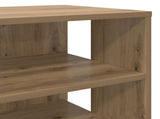 Shoe Cabinet with Shelf 2 pcs Artisan Oak Engineered Wood 8000387