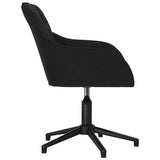 Office Chair Height Adjustable Black 56 x 61.5 x 72 cm Velvet 42025221